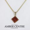 Italian Made Modern Elegant German Baltic Amber Pendant in 9ct Gold - GP0101 RRP£175!!!