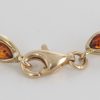 ITALIAN HANDMADE GERMAN BALTIC AMBER BRACELET IN 9CT solid GOLD GBR050-RRP£795!!!