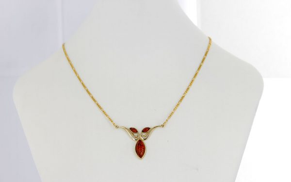 Italian Handmade German Baltic Amber Necklace in 9ct solid Gold- GN0064H RRP£425!!!
