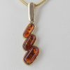 Italian Handmade German Baltic Amber Pendant In 9ct solid Gold -GP0135 RRP£175!!!