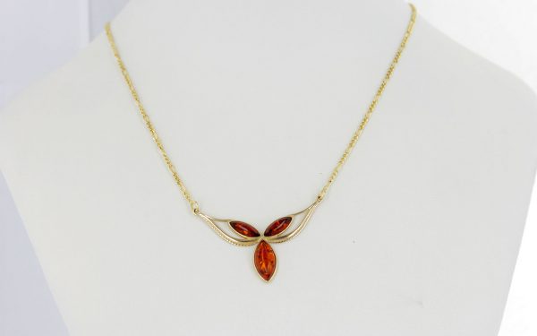 Italian Handmade German Baltic Amber Necklace in 9ct solid Gold- GN0063H RRP£525!!!