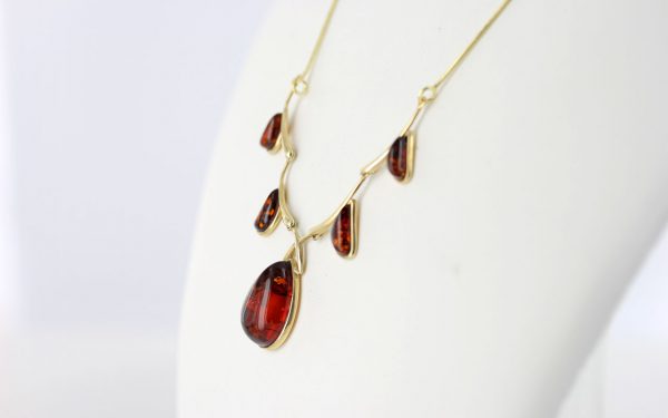 Italian Handmade German Baltic Amber Necklace in 9ct solid Gold- GN0084 RRP£775!!!