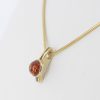 Italian Handmade Unique Elegant Amber Pendant in 9ct solid Gold -GP0081 RRP£135!!!