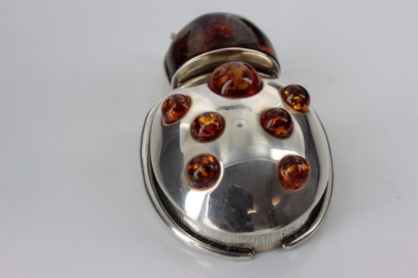 German Handmade Beetle Trinket Box Baltic Amber Elements CAR0119 RRP£595!!!