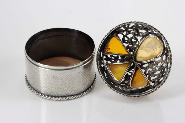 German Treasure Box German Baltic Amber Pieces in 925 Silver CAR0120 RRP£495!!!