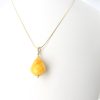 Italian Made Butterscotch Antique German Amber Teardrop Pendant 9ct solid Gold Loop GP0314 RRP£295!!