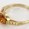 Italian Handmade Elegant German Baltic Amber Ring in 9ct Gold-GR0083 RRP £195!!!