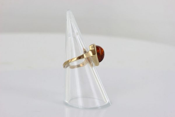 Italian Unique Handmade German Baltic Amber Ring in 9ct solid Gold- GR0303 RRP £295!!!