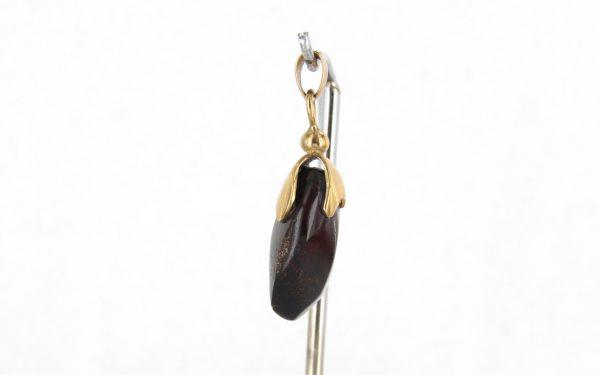 Mexican/Dominican Amber Pendant Unique and Rare in 9ct solid Gold -GPM009 -RRP£325!!!