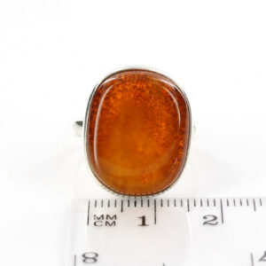 Handmade Antique German Baltic Amber In 925 Silver Ring WR214 RRP£80!!! Size P (56)