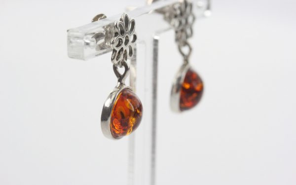 Italian Design German Baltic Amber Handmade Elegant Earrings E0036 RRP£25!!!