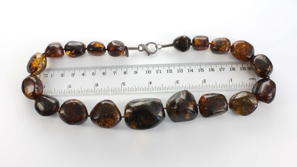 German Green Baltic Amber Unique Genuine Beads Necklace - A0048 RRP£1295!!!
