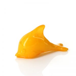 Intricately Carved Unique Baltic Amber Dolphin Carving CAR0085 RRP 70!!!