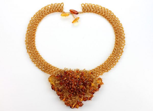 German Handmade Unique Natural Healing Baltic Amber Necklace A0072 RRP 875!!!