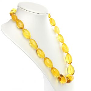 German Antique Genuine Baltic Amber Bead Necklace Large - A0009 - RRP£4995!!!