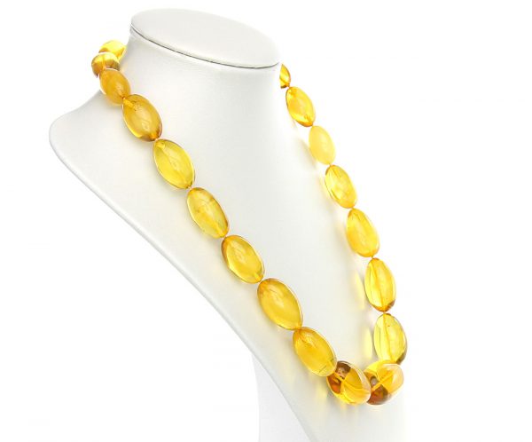 German Antique Genuine Baltic Amber Bead Necklace Large - A0009 - RRP£4995!!!