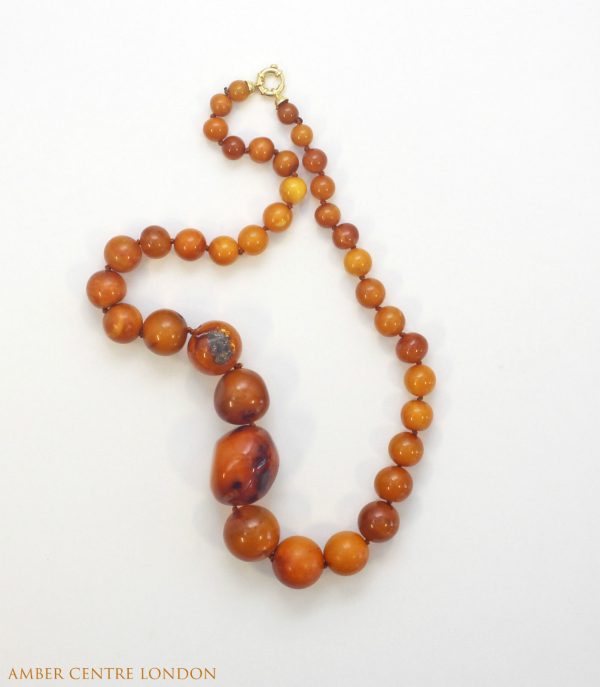 Antique Victorian Handmade German Baltic Amber Necklace A0068 RRP 2950!!!