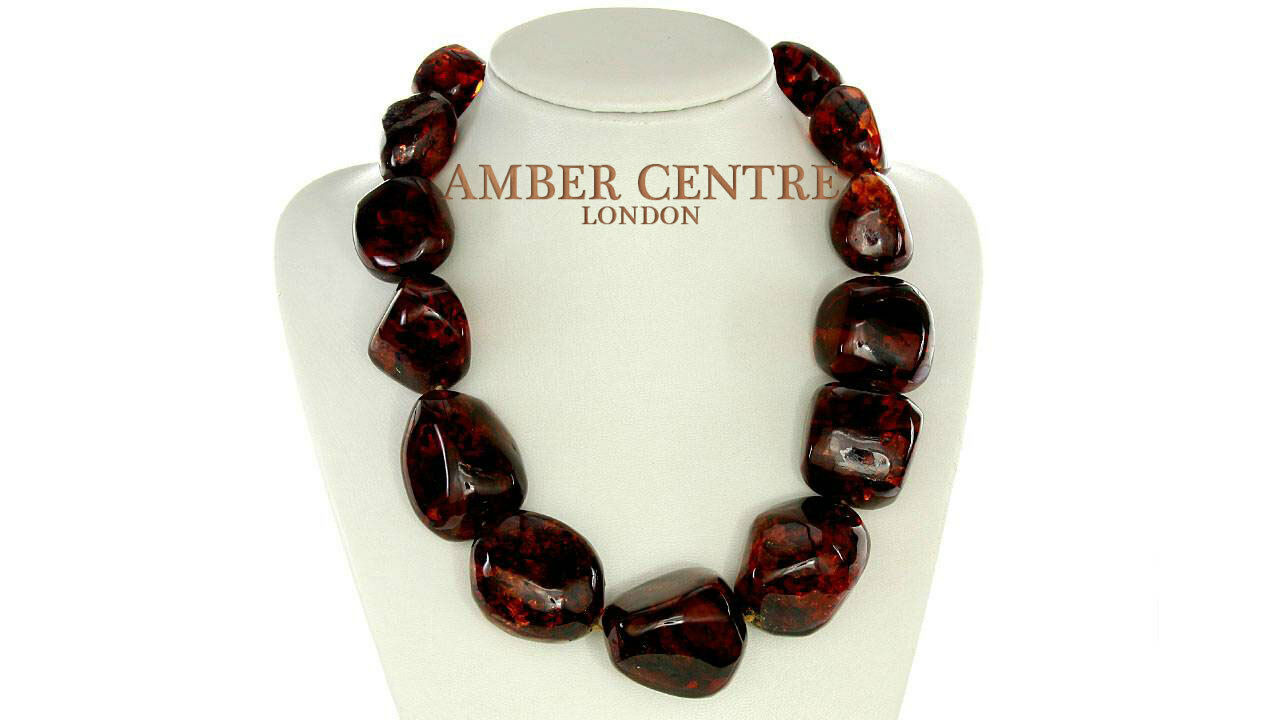 cherry amber beads