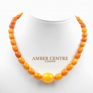 German Antique Konigsberg Baltic Amber Bead Necklace - A0185 RRP£2950!!!