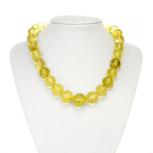 Mexican Genuine Amber Bead Necklace Made from one Amber piece A0755 RRP£3500!!!