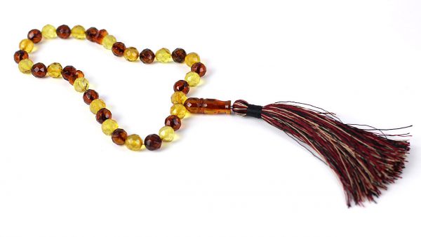 Genuine German Handmade Amber Worry Faceted Beads - AW0021 RRP£600!!!