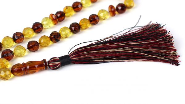 Genuine German Handmade Amber Worry Faceted Beads - AW0021 RRP£600!!!
