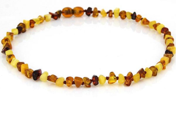 Teething Baby/Child Necklace Genuine Natural Multicoloured Baltic Amber A09163 RRP£25!!!