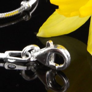 Italian Bracelets 925 Silver Snake Chain +Silver elements 8"/20cm - CH044 RRP£30!!!