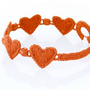 Orange Cruciani Kids Heart Bracelet
