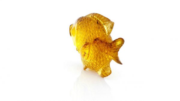 Mexican Amber Unique Fish Carving Super Quality Collectible Item -OT5225 £900!!!
