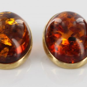 Italian Handmade Baltic Amber Clip On Earrings 9 ct Gold-GCl0016 RRO£575!!!