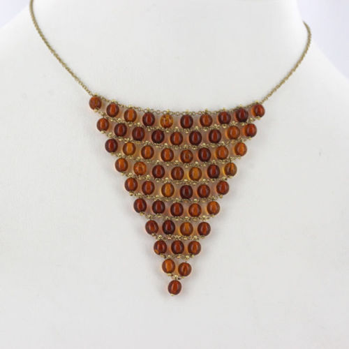 Italian Handmade German Baltic Amber Necklace in 9ct solid Gold- GN0014 RRP£950!!!