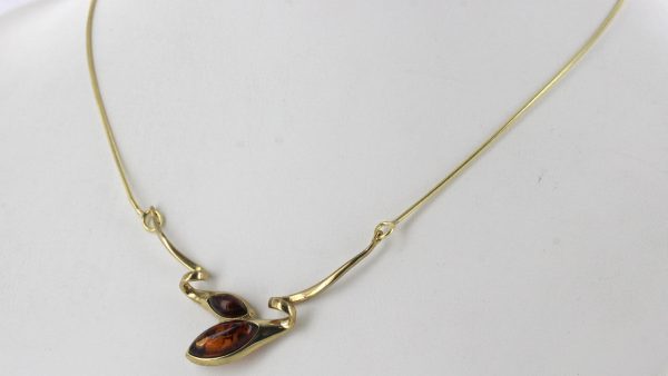 Italian Handmade German Baltic Amber Necklace in 9ct solid Gold- GN0077 RRP£525!!!