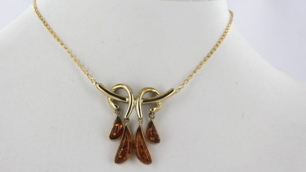 Italian Handmade German Baltic Amber Necklace in 9ct solid Gold- GN0093 RRP£675!!!