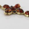 Italian Made Elegant Unique German Baltic Amber Cross Pendant in 14ct Gold -GP0092 RRP825!!!
