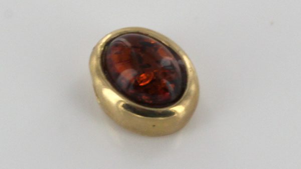 Italian Made Cognac Colour Baltic Amber Pendant in 9ct Gold -RRP 60!!! GP0213