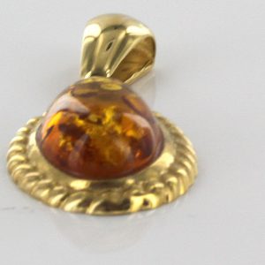 Italian Hand Made German Baltic Amber Pendant in 14ct solid Gold - GP0376 RRP£395!!!