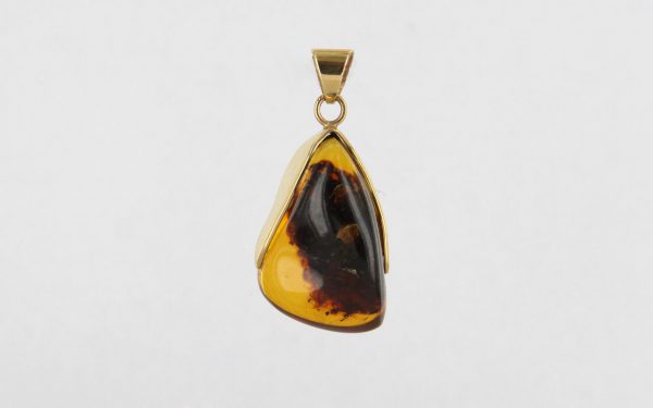 Mexican/Dominican Unique and Rare Amber Pendant in 14ct solid Gold -GPM004 RRP£675!!!