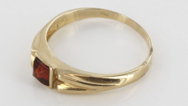 Italian Unique Handmade German Baltic Amber Ring in 9ct solid Gold- GR0120 RRP £195!!!