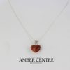 Italian Handmade "Love" German Amber Heart Necklace (heart+chain) Love1 RRP£50!!!