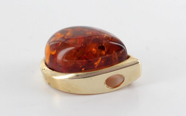 Italian Handmade Elegant German Baltic Amber Pendant in 9ct solid Gold- GP0048 RRP£295!!!