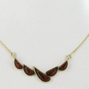 Italian Handmade German Baltic Amber Necklace in 9ct solid Gold- GN0070 RRP£495!!!