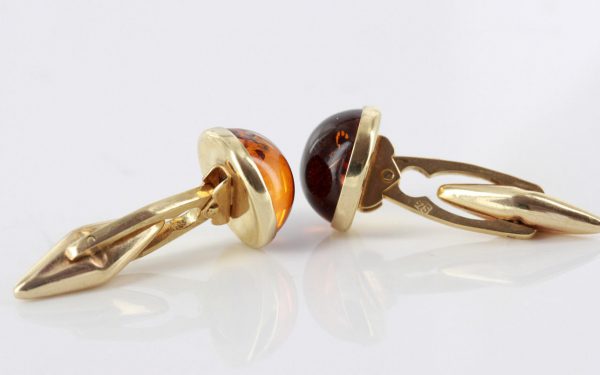 Italian Made German Baltic Amber Cufflinks In Solid 9ct Gold GF003 RRP£495!!!