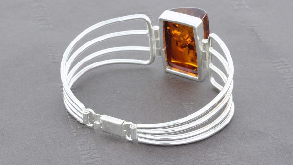 Italian Handmade Unique Bangle German Baltic Amber 925 Silver - BAN002 RRP £395!!!