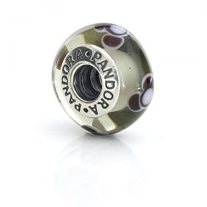 PANDORA Genuine SILVER 925 ALE-GREY FLOWER FOR YOU CHARM-790642 RRP£45!!!