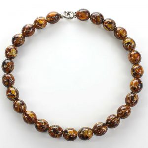 German Baltic Amber Beads Mosaic Unique designer Genuine - A0044 RRP£220!!!