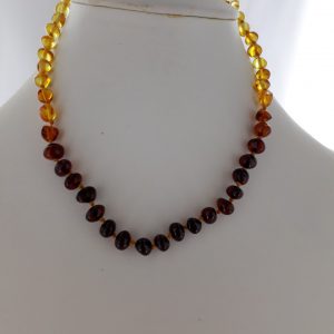 Teething Baby/Child Necklace Genuine Natural Multicolored Baltic Amber A09258 RRP£25!!!